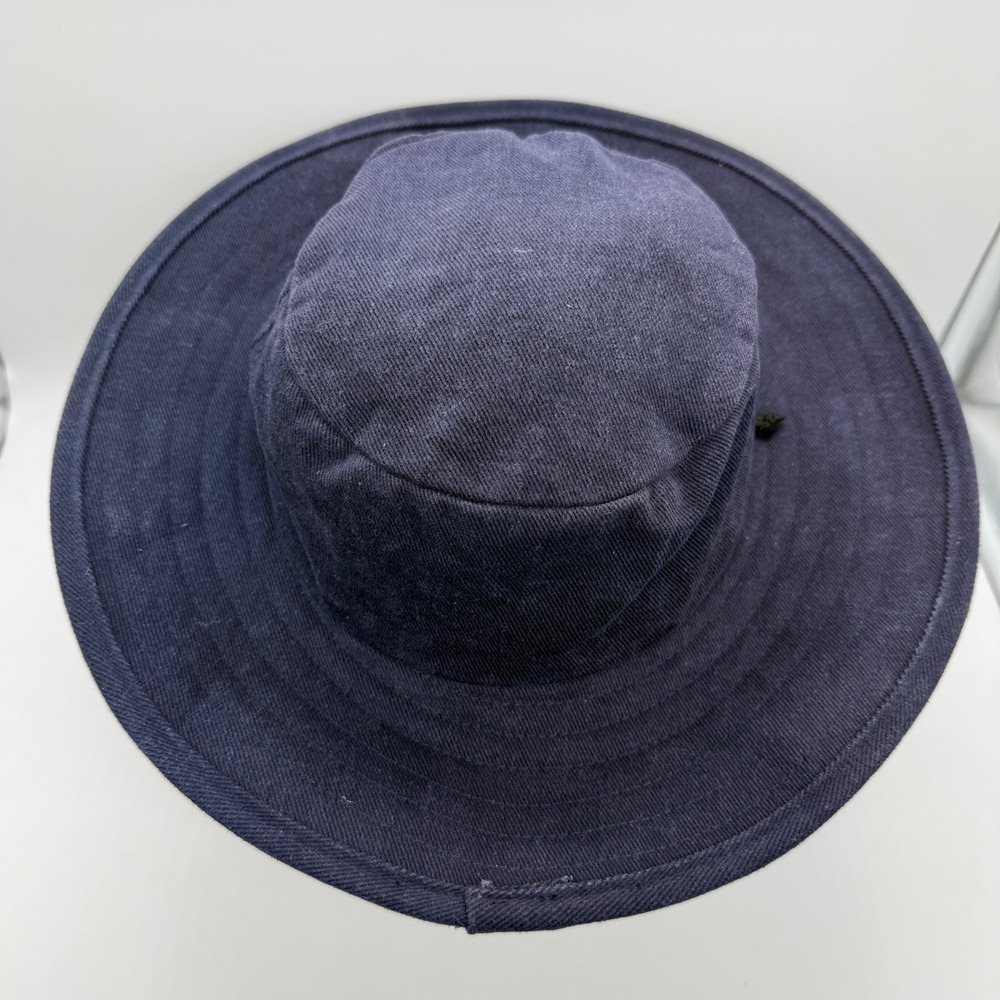 Yamaha Hat Navy Blue Sun Bucket Fishing Cap Embroidered Logo Adjustable Boonie - Picture 5 of 9